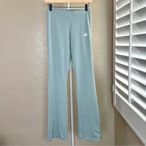 Adidas Sage Green Cotton Bootcut Yoga Leggings Medium Athleisure Flared